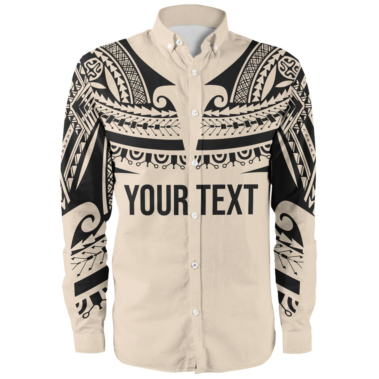 Hawaii Custom Personalised Long Sleeve Shirt Polynesian Tattoo Style