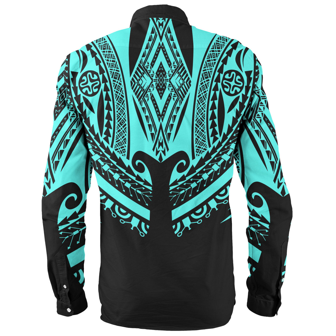 Polynesian Custom Personalised Long Sleeve Shirt Polynesian Tattoo Style