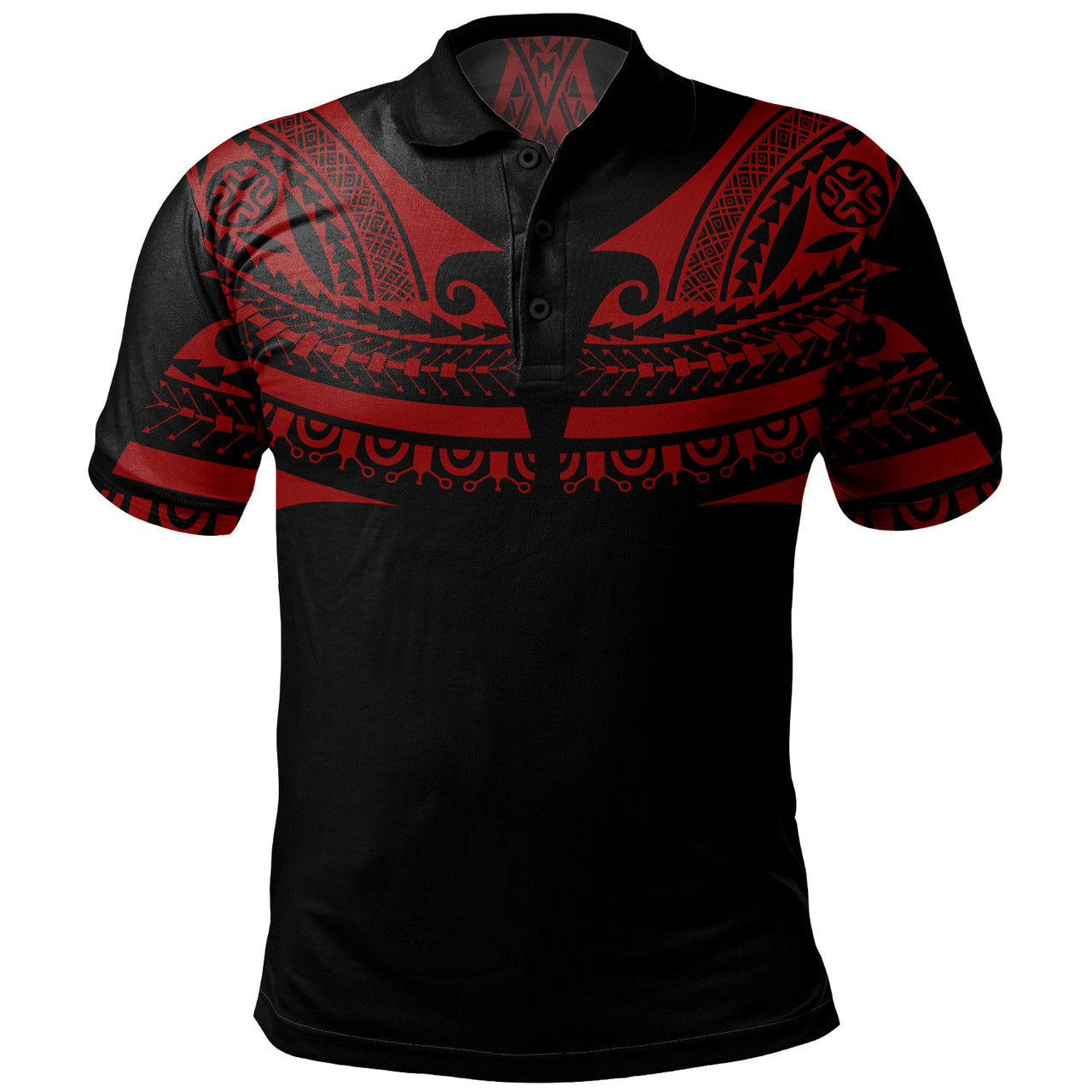 Polynesian Custom Personalised Polo Shirt Polynesian Tattoo Style