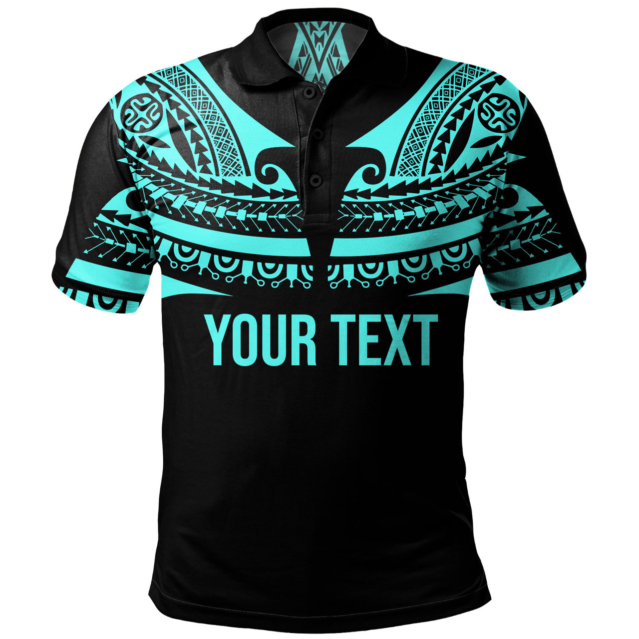 Polynesian Custom Personalised Polo Shirt Polynesian Tattoo Style