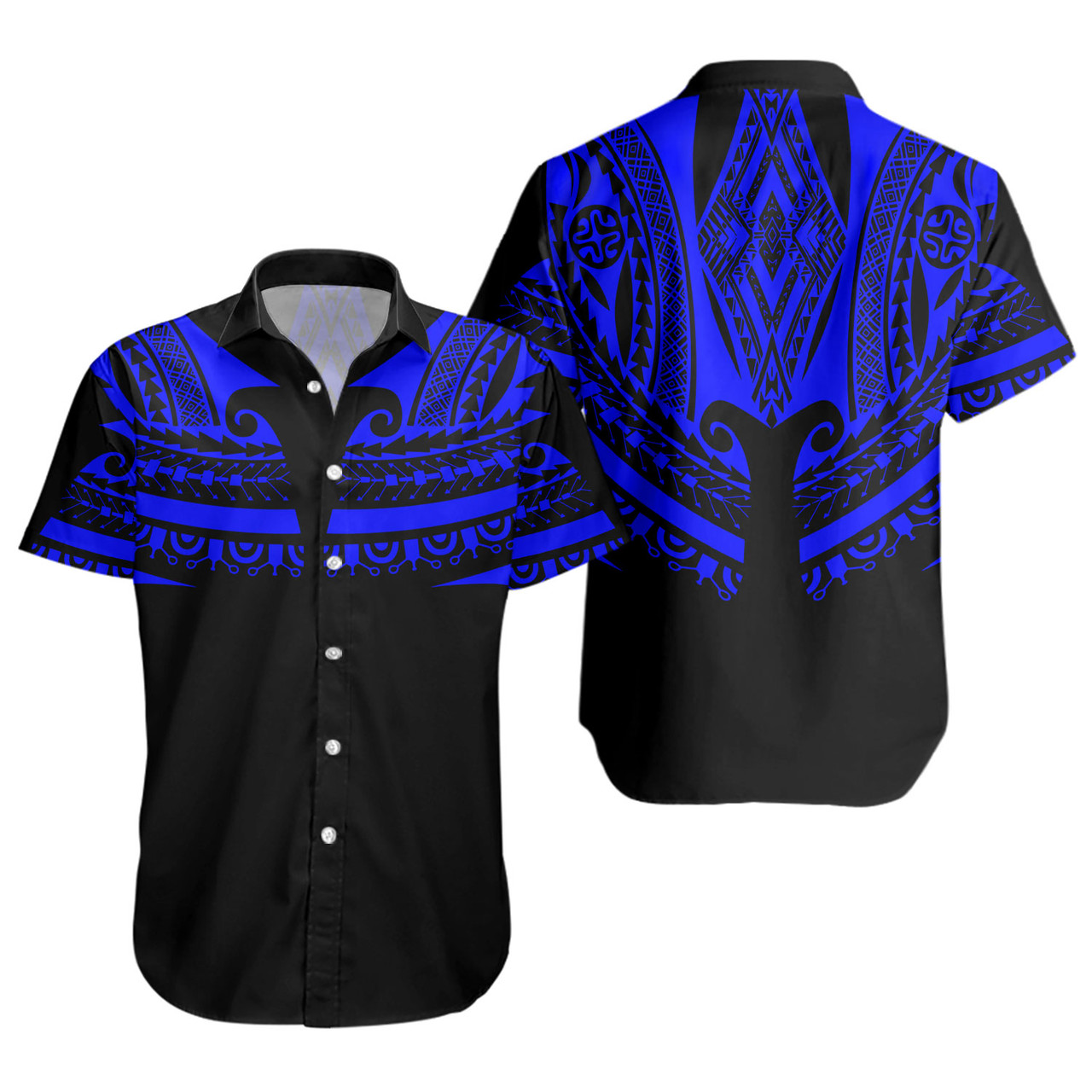 Polynesian Custom Personalised Short Sleeve Shirt Polynesian Tattoo Style