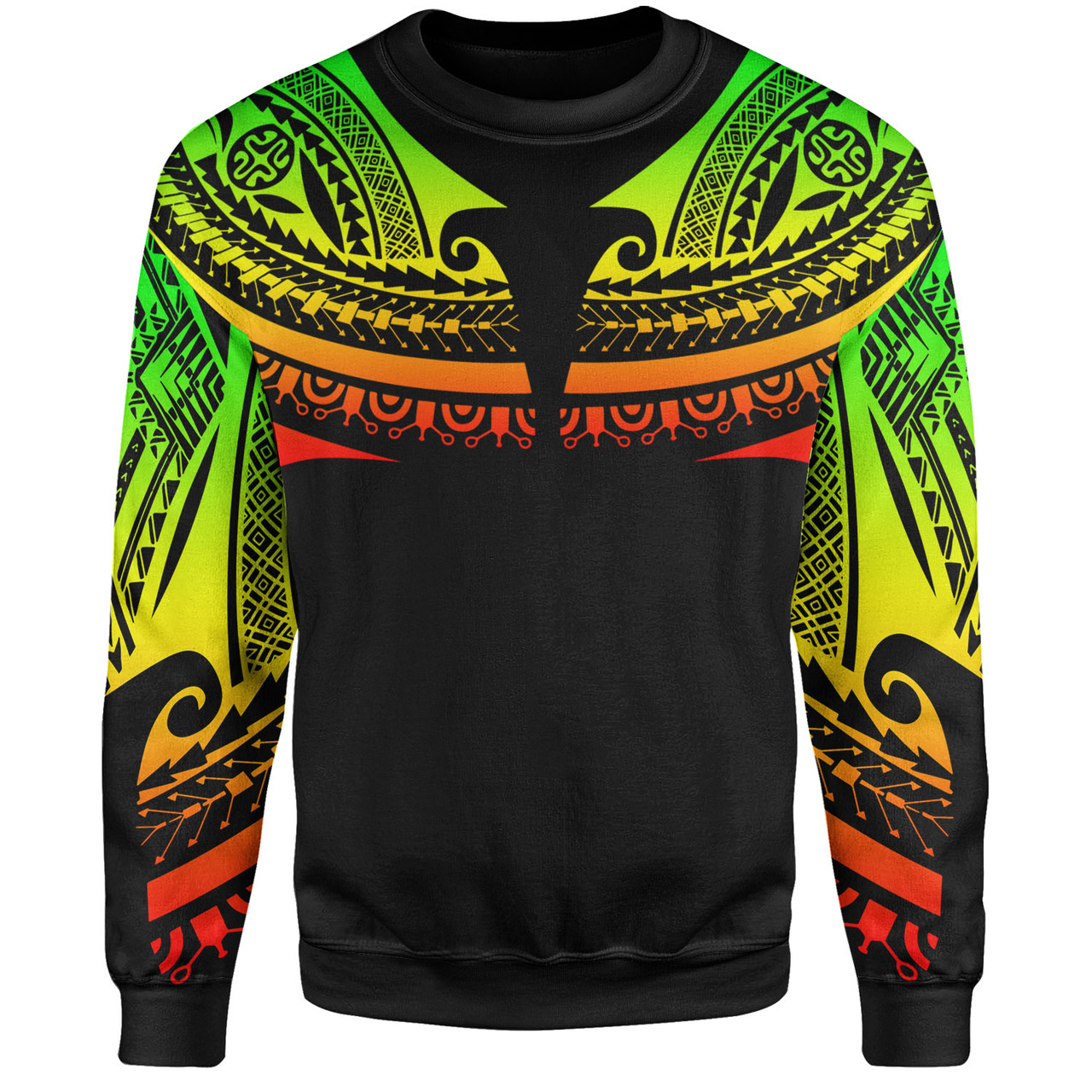 Polynesian Custom Personalised Sweatshirt Polynesian Tattoo Style