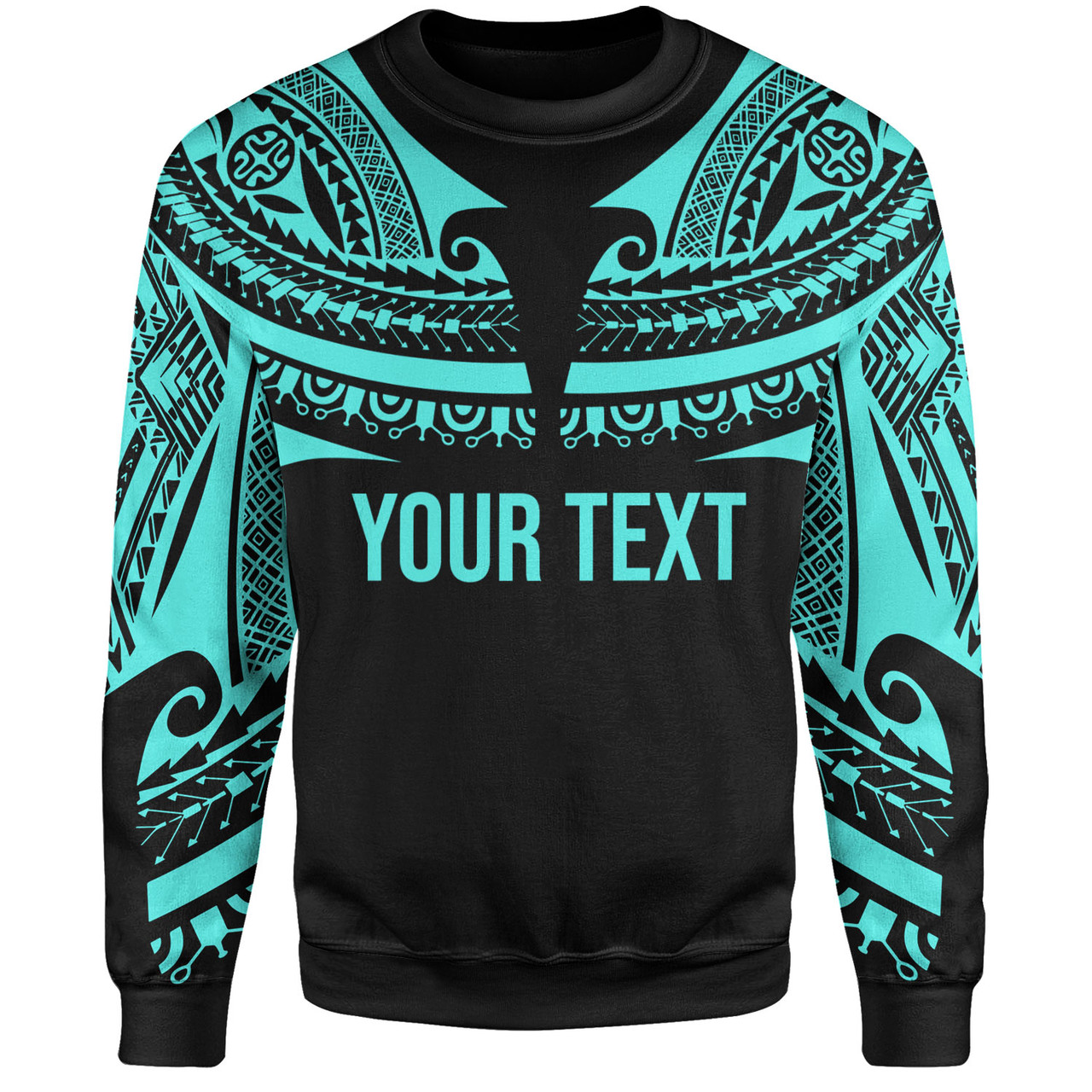 Polynesian Custom Personalised Sweatshirt Polynesian Tattoo Style