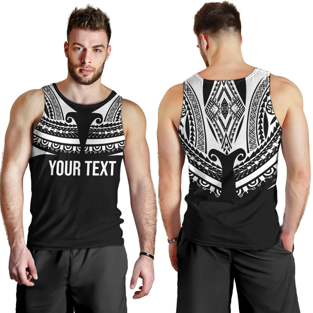 Polynesian Custom Personalised Tank Top Polynesian Tattoo Style