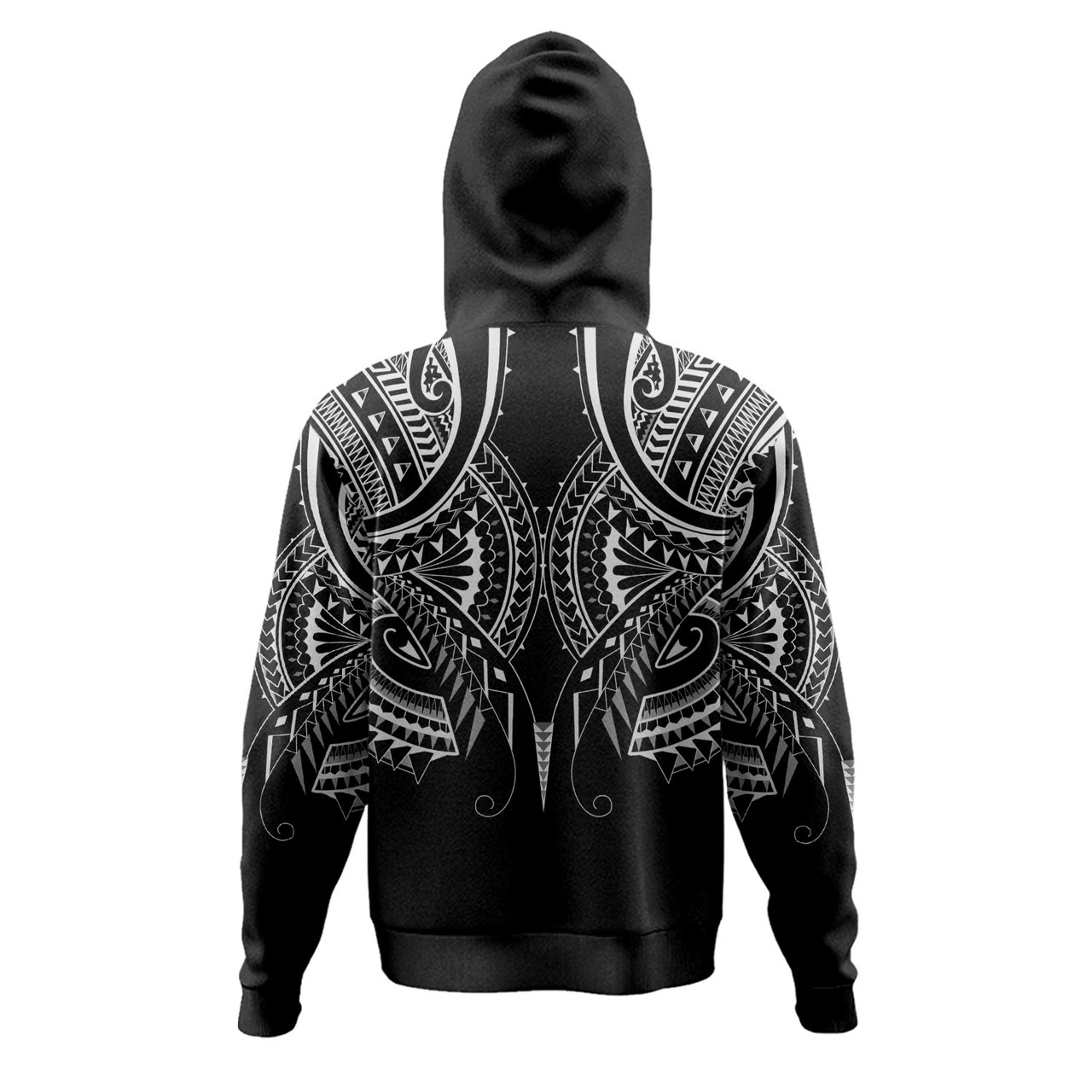 Hawaii Custom Personalised  Hoodie Black Polynesian Tribal Tatau Design