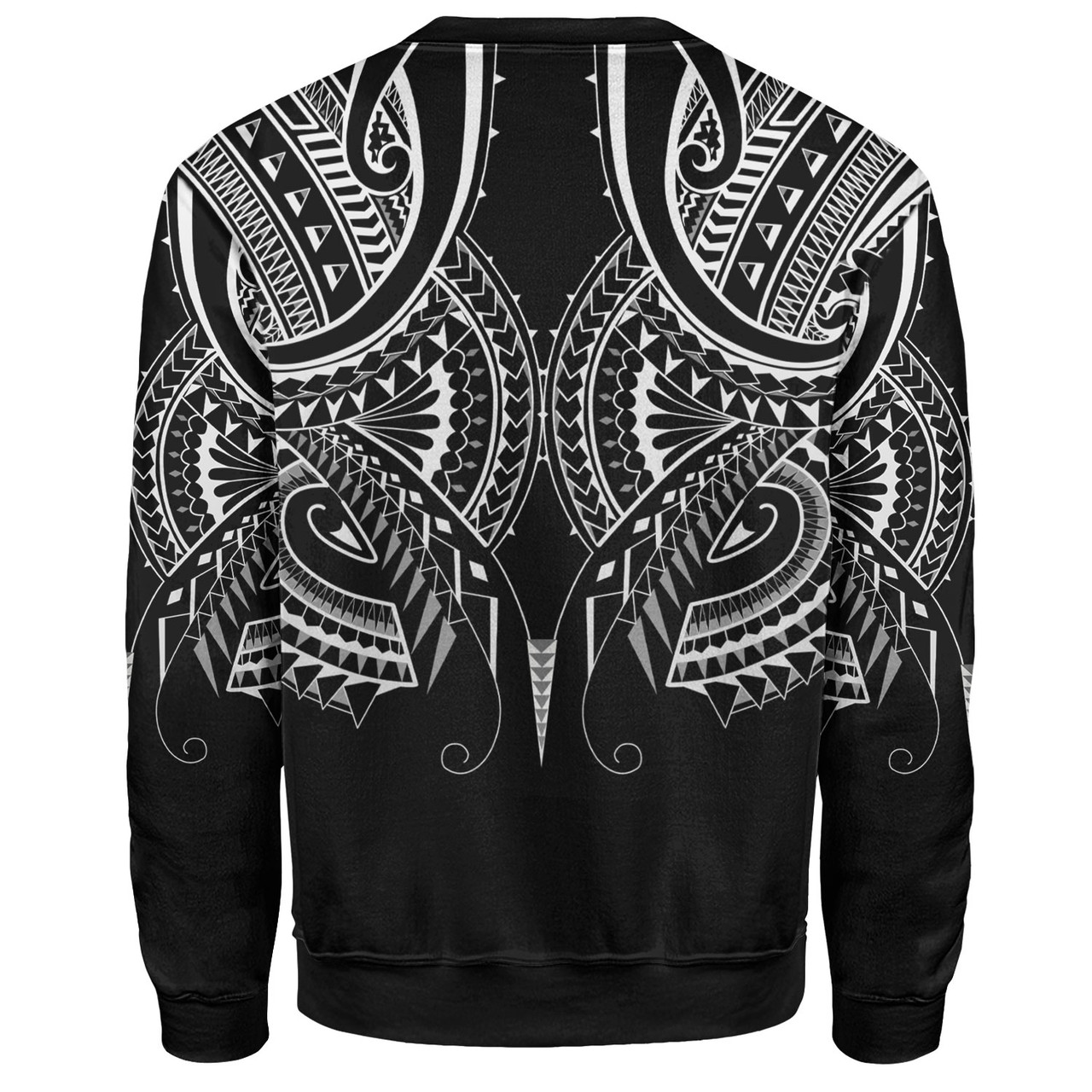 Hawaii Custom Personalised Sweatshirt Black Polynesian Tribal Tatau Design