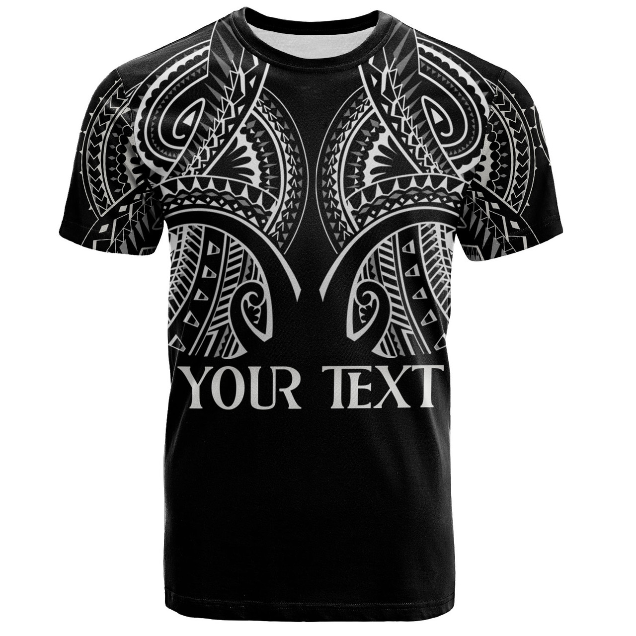 Hawaii Custom Personalised T-Shirt Black Polynesian Tribal Tatau Design