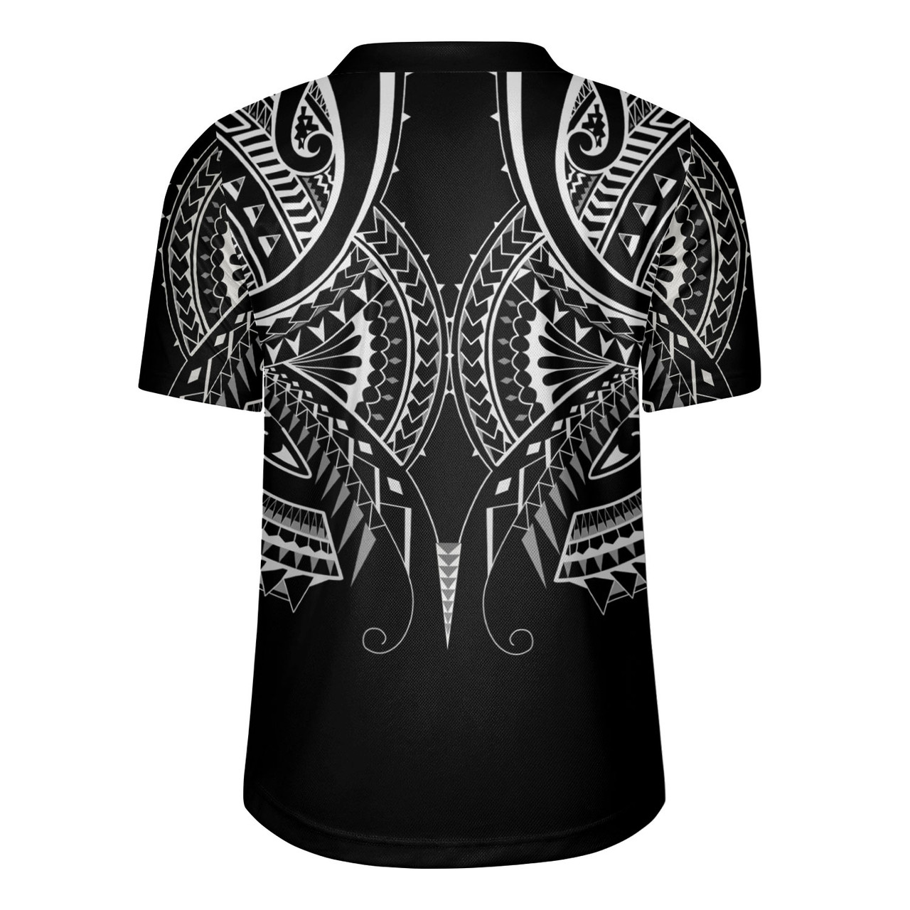 Hawaii Custom Personalised Rugby Jersey Black Polynesian Tribal Tatau Design