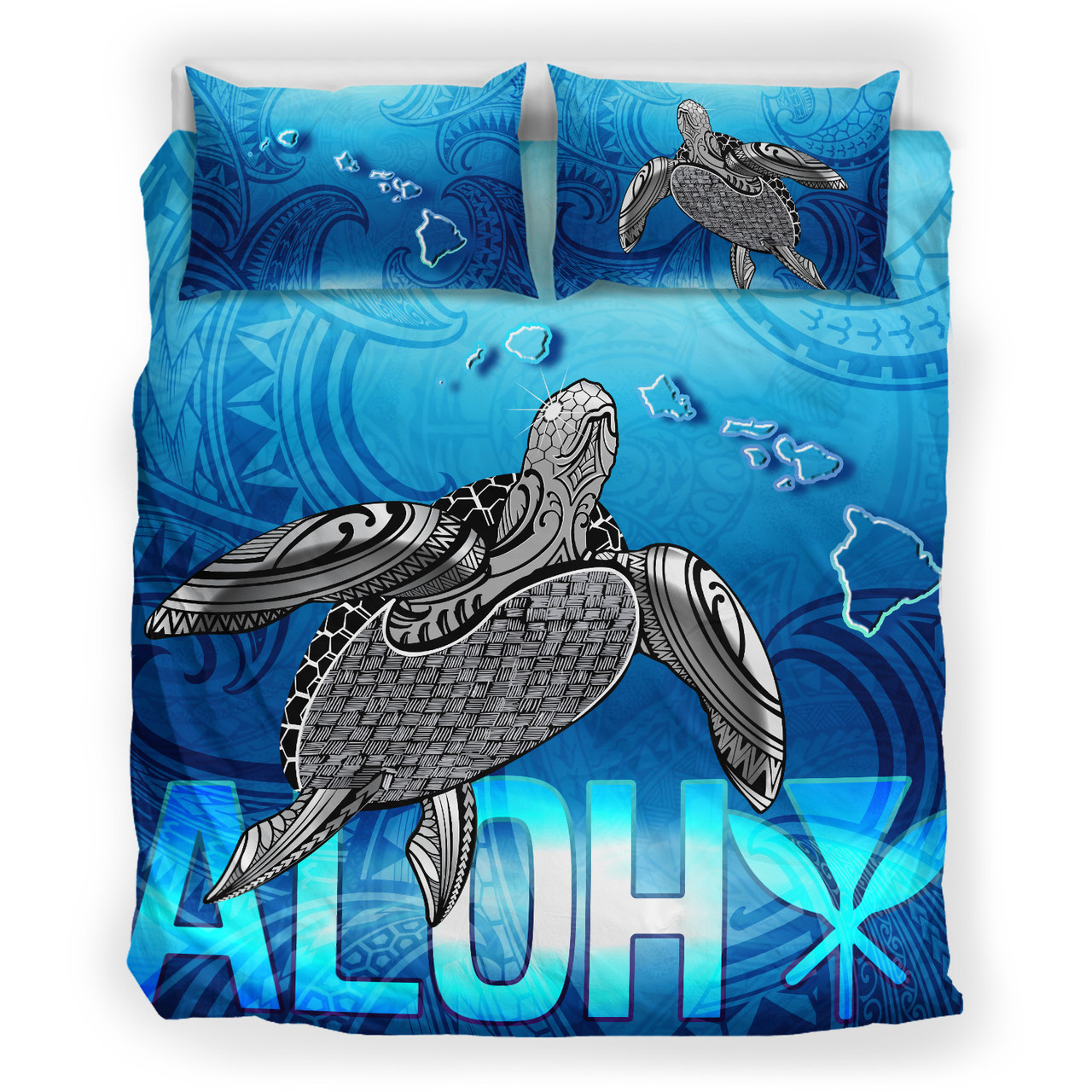 Hawaii Bedding Set Aloha Turtle Ocean Style