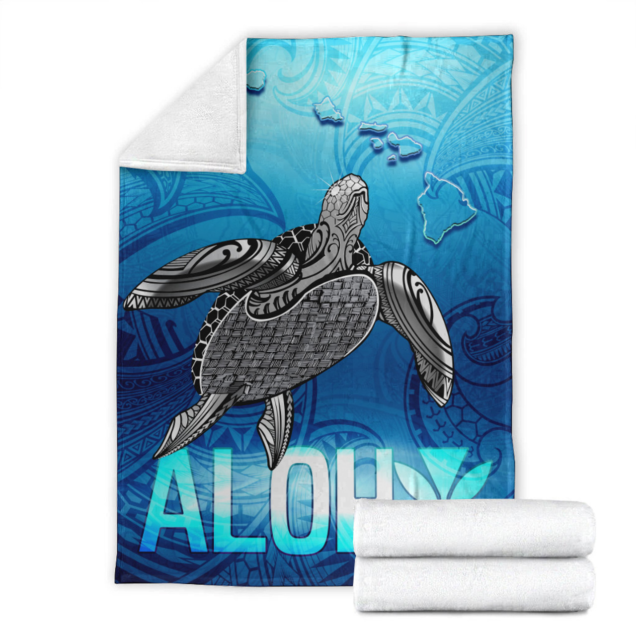 Hawaii Premium Blanket Aloha Turtle Ocean Style