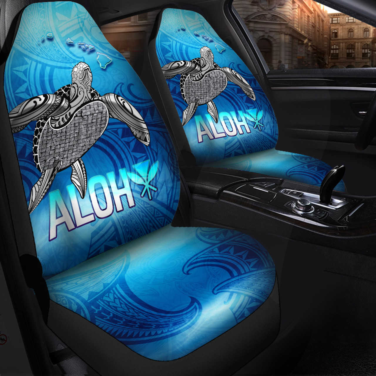 Hawaii Car Seat Covers Aloha Turtle Ocean Style