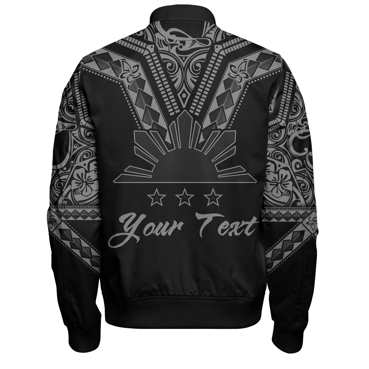 Philippines Filipinos Custom Personalised Bomber Jacket Filipinos Sun Tatau Tribal Patterns