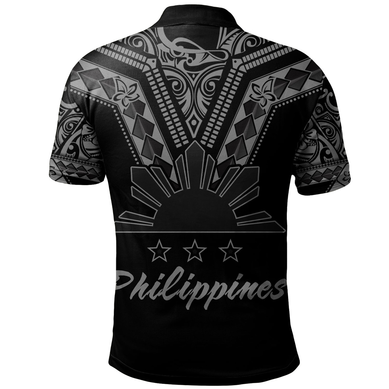 Philippines Filipinos Custom Personalised Polo Shirt Filipinos Sun Tatau Tribal Patterns