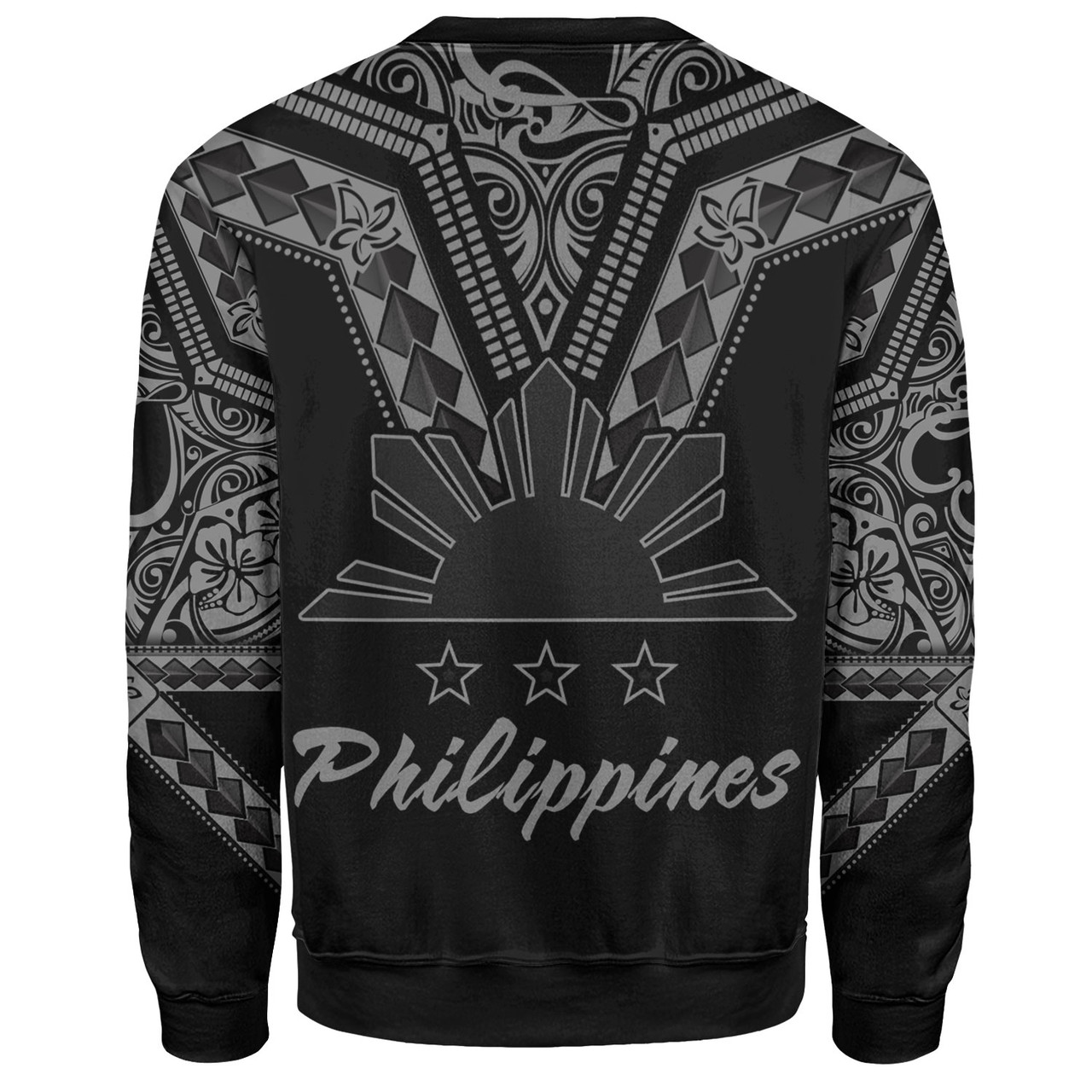 Philippines Filipinos Custom Personalised Sweatshirt Filipinos Sun Tatau Tribal Patterns