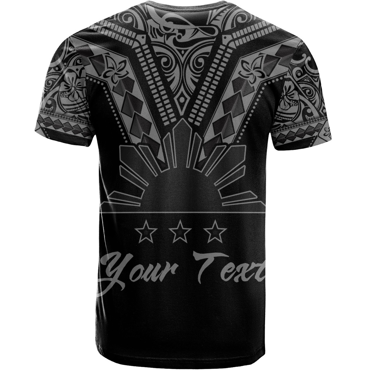 Philippines Filipinos Custom Personalised T-Shirt Filipinos Sun Tatau Tribal Patterns