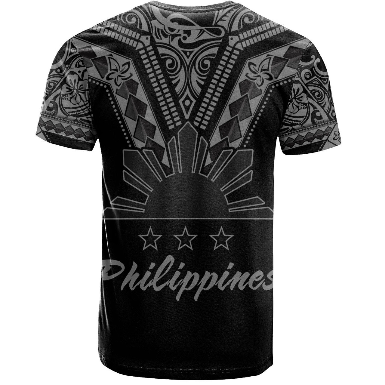 Philippines Filipinos Custom Personalised T-Shirt Filipinos Sun Tatau Tribal Patterns