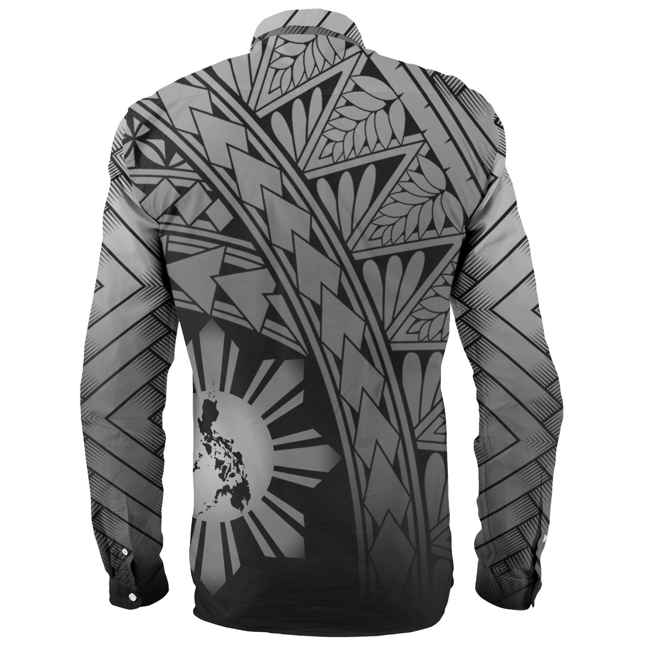 Philippines Filipinos Custom Personalised Long Sleeve Shirt Plumeria Tattoo Tribal