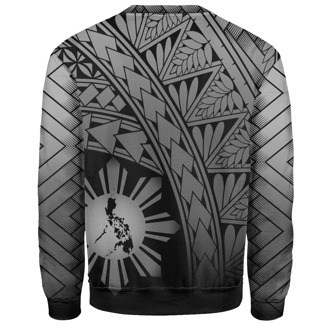 Philippines Filipinos Custom Personalised Sweatshirt Plumeria Tattoo Tribal