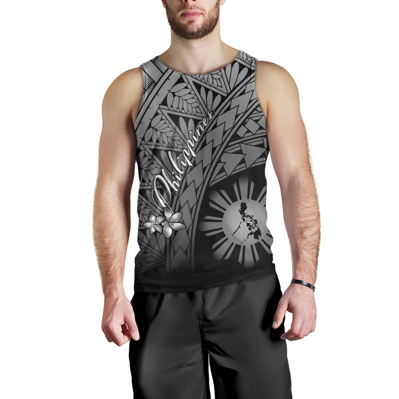 Philippines Filipinos Custom Personalised Tank Top Plumeria Tattoo Tribal