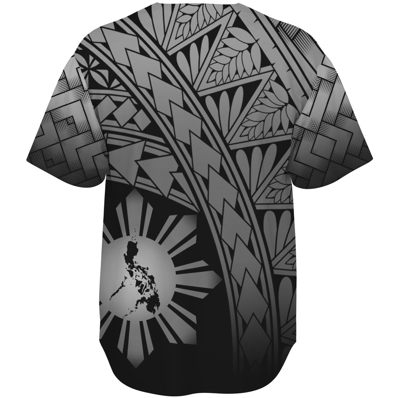 Philippines Filipinos Custom Personalised Baseball Shirt Plumeria Tattoo Tribal