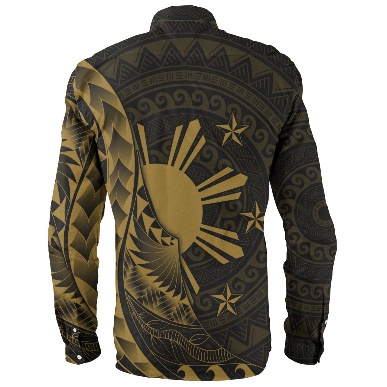 Philippines Filipinos Custom Personalised Long Sleeve Shirt Filipinos Sun Tribal Patterns Style