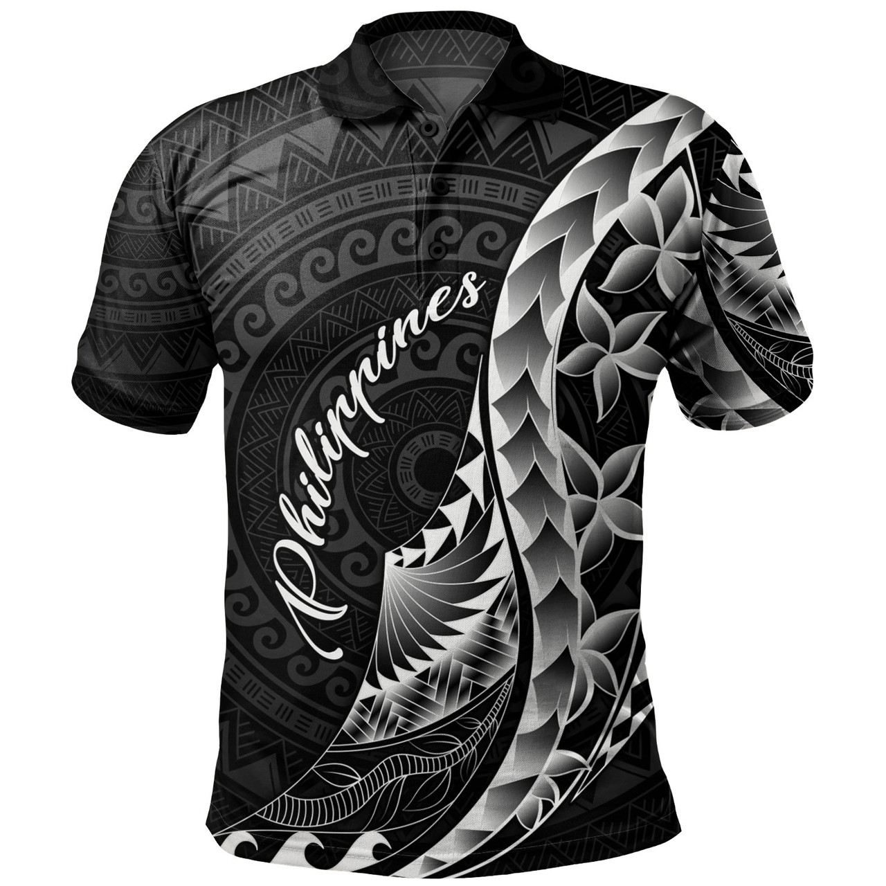 Philippines Filipinos Custom Personalised Polo Shirt Filipinos Sun Tribal Patterns Style