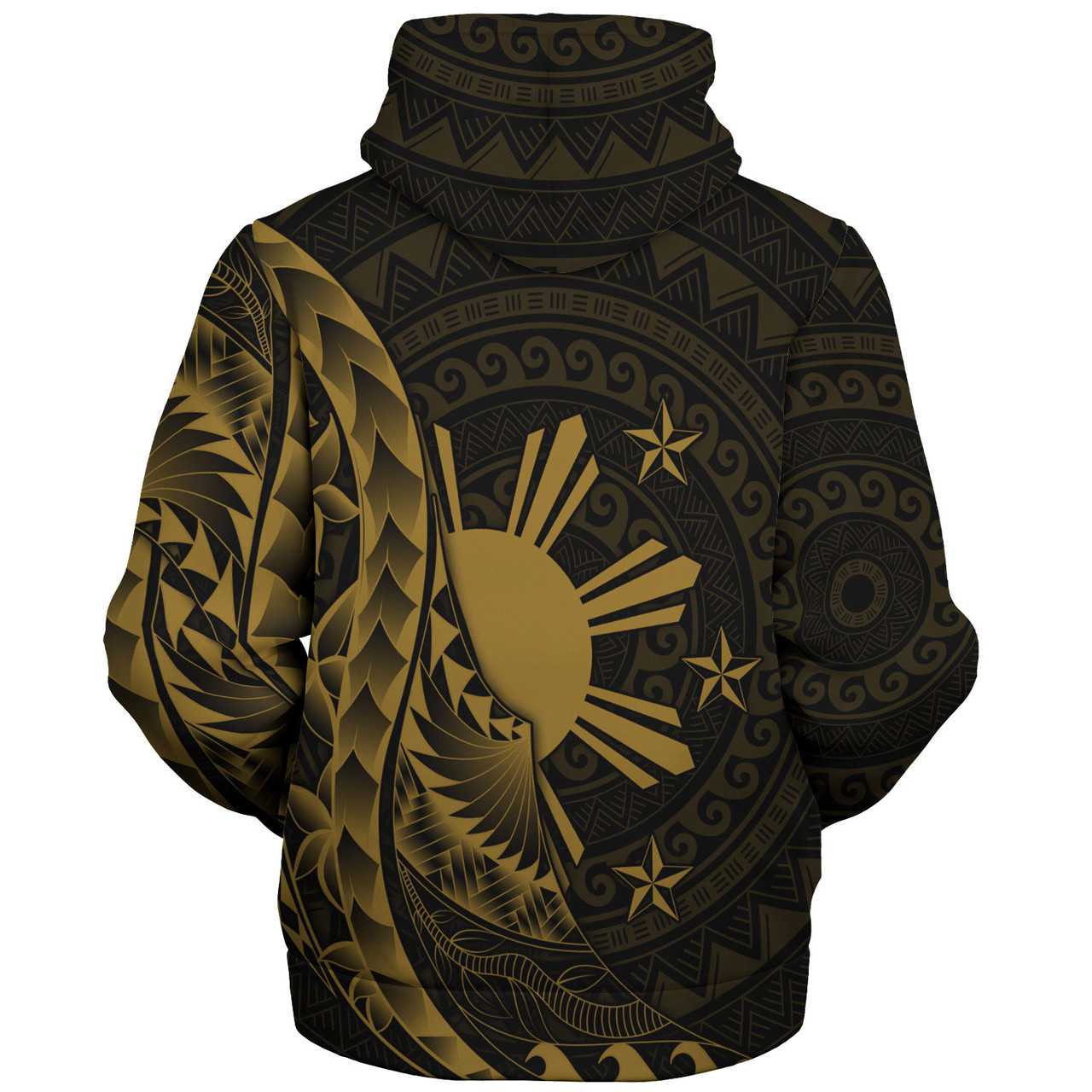 Philippines Filipinos Custom Personalised Sherpa Hoodie Filipinos Sun Tribal Patterns Style