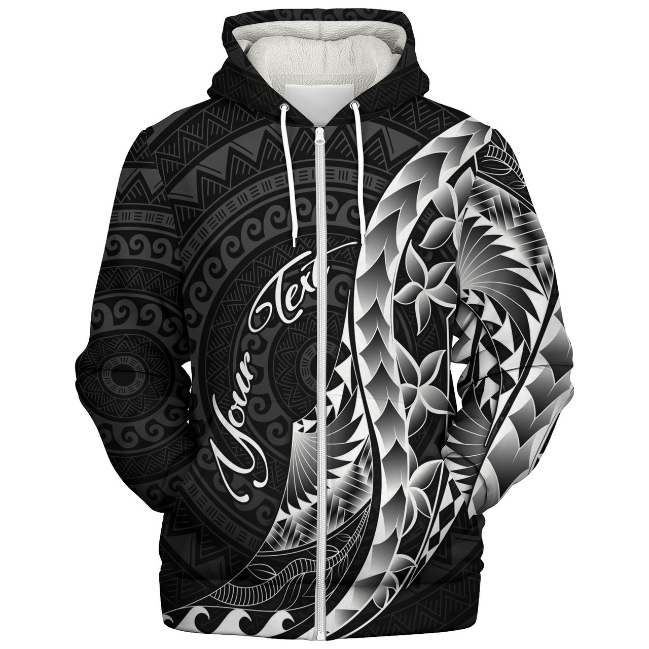 Philippines Filipinos Custom Personalised Sherpa Hoodie Filipinos Sun Tribal Patterns Style