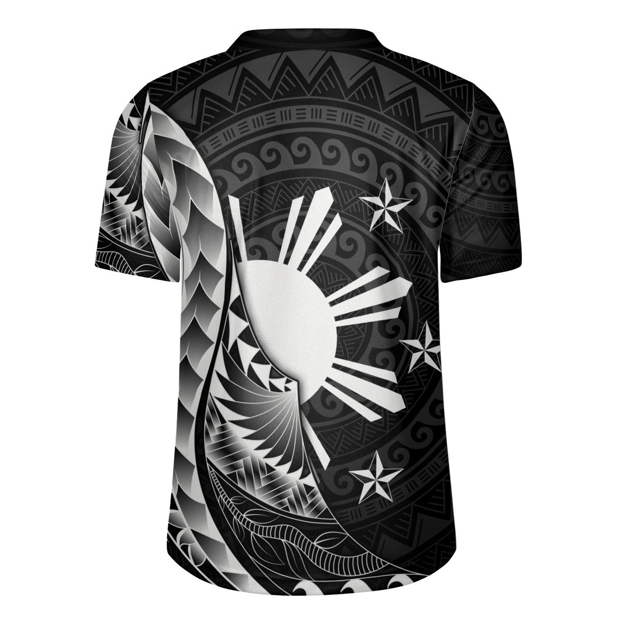 Philippines Filipinos Custom Personalised Rugby Jersey Filipinos Sun Tribal Patterns Style