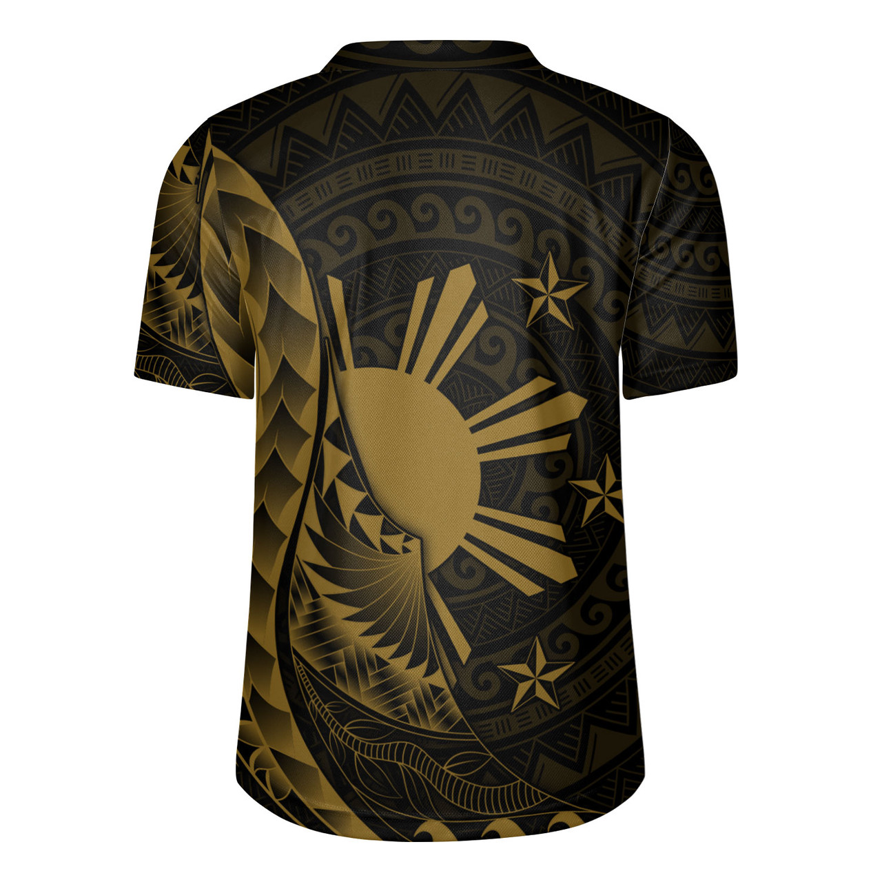 Philippines Filipinos Custom Personalised Rugby Jersey Filipinos Sun Tribal Patterns Style