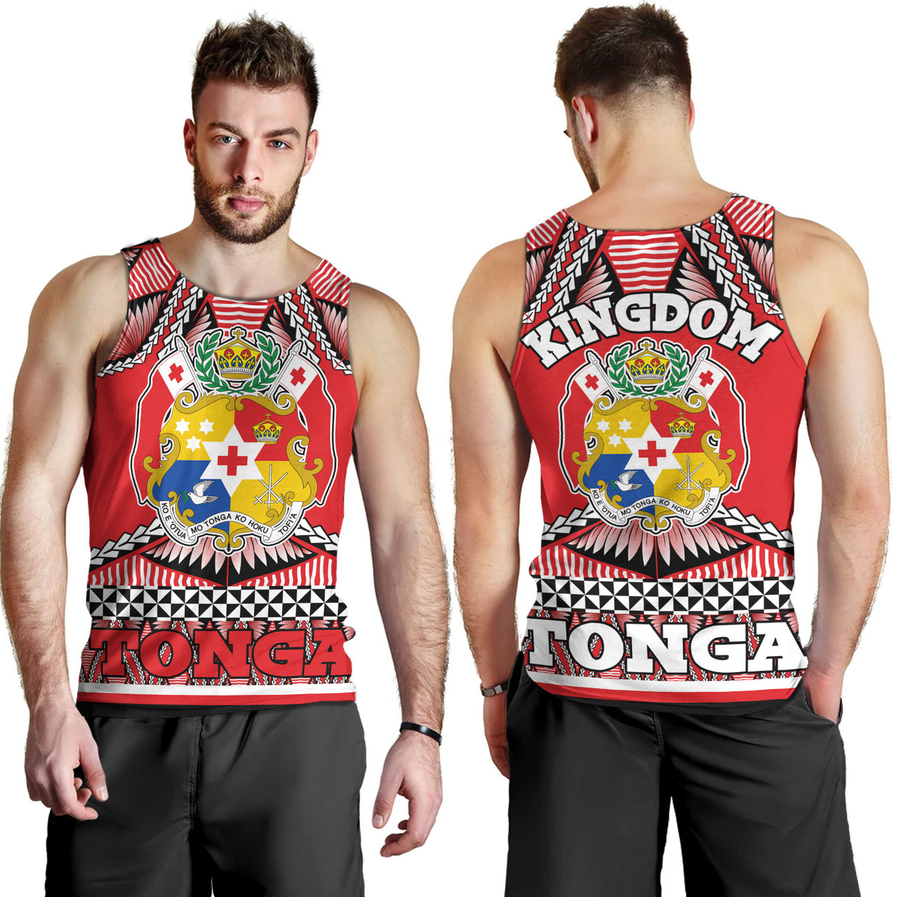 Tonga Tank Top Tonga Kingdom Tongan Ngatu Style