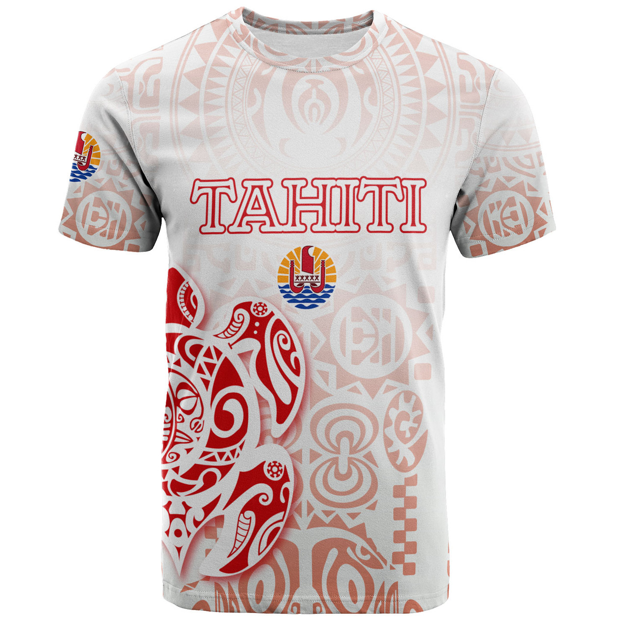 Tahiti T-Shirt Tahitian Tribal Tattoos Style