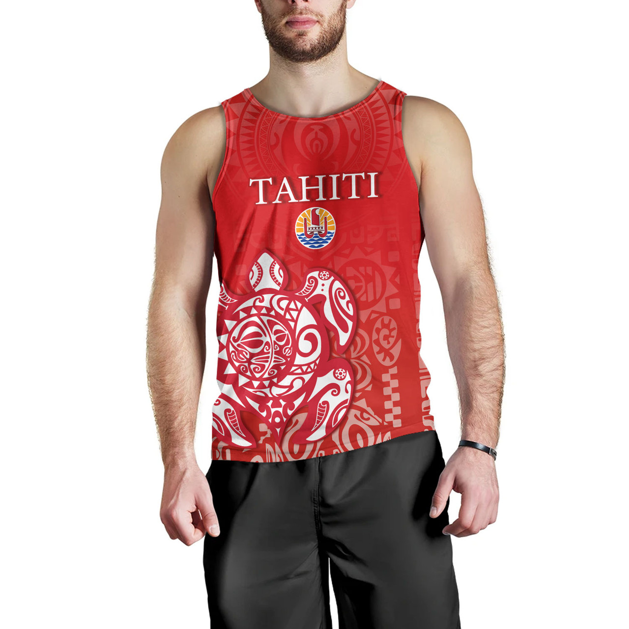 Tahiti Tank Top Tahitian Tribal Tattoos Style