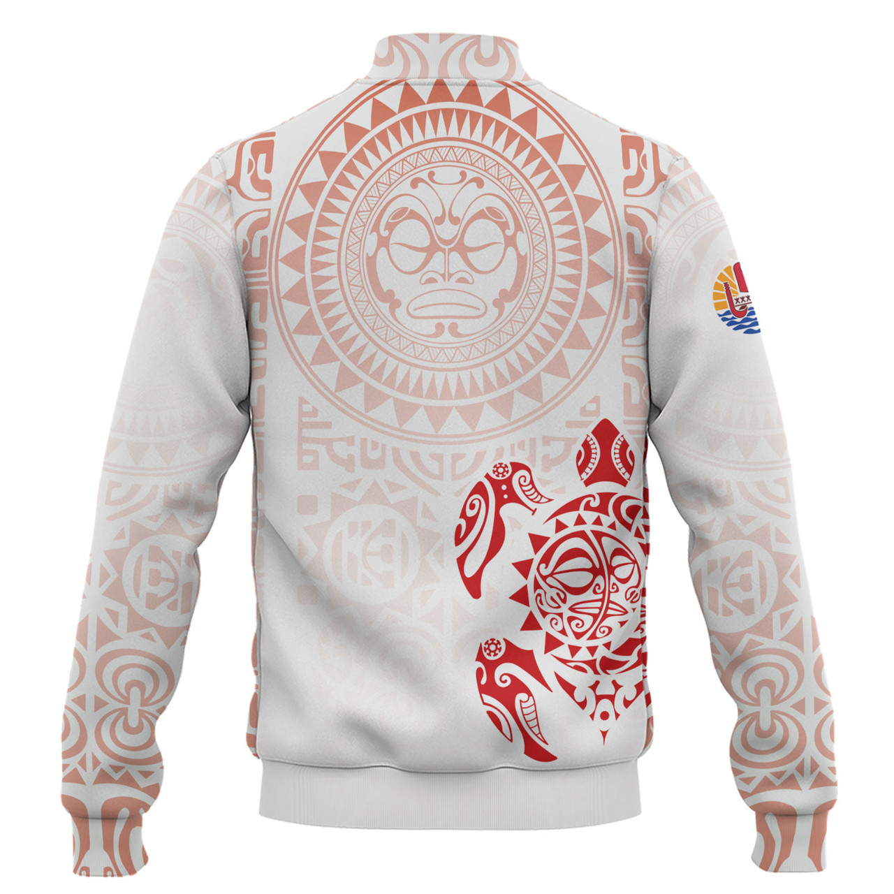 Tahiti Baseball Jacket Tahitian Tribal Tattoos Style