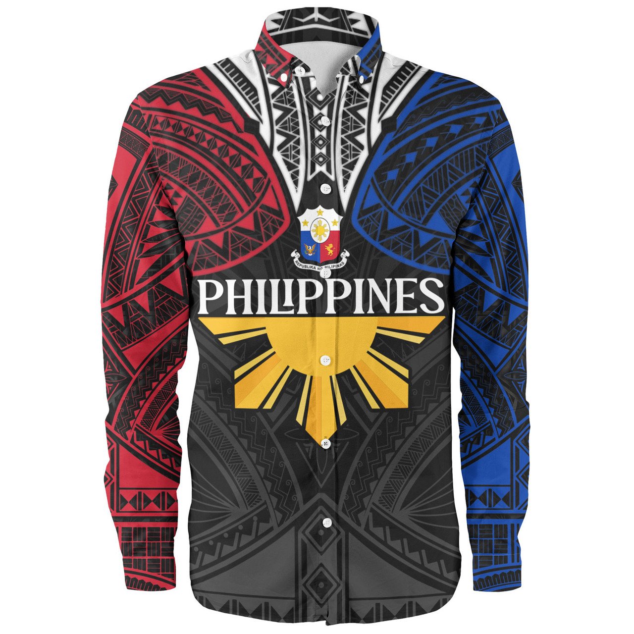 Philippines Filipinos Custom Personalised Long Sleeve Shirt Unique Filipino Tribal Tattoos For Inspiration