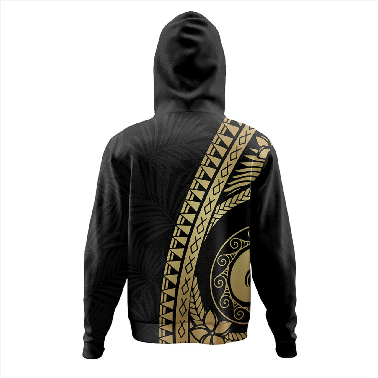 Guam Hoodie Tribal Pattern Golden