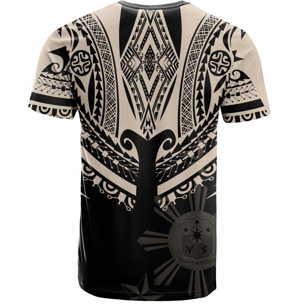 Philippines Filipinos Custom Personalised T-Shirt Filipinos Coat Of Arms Tribal Tattoo Style