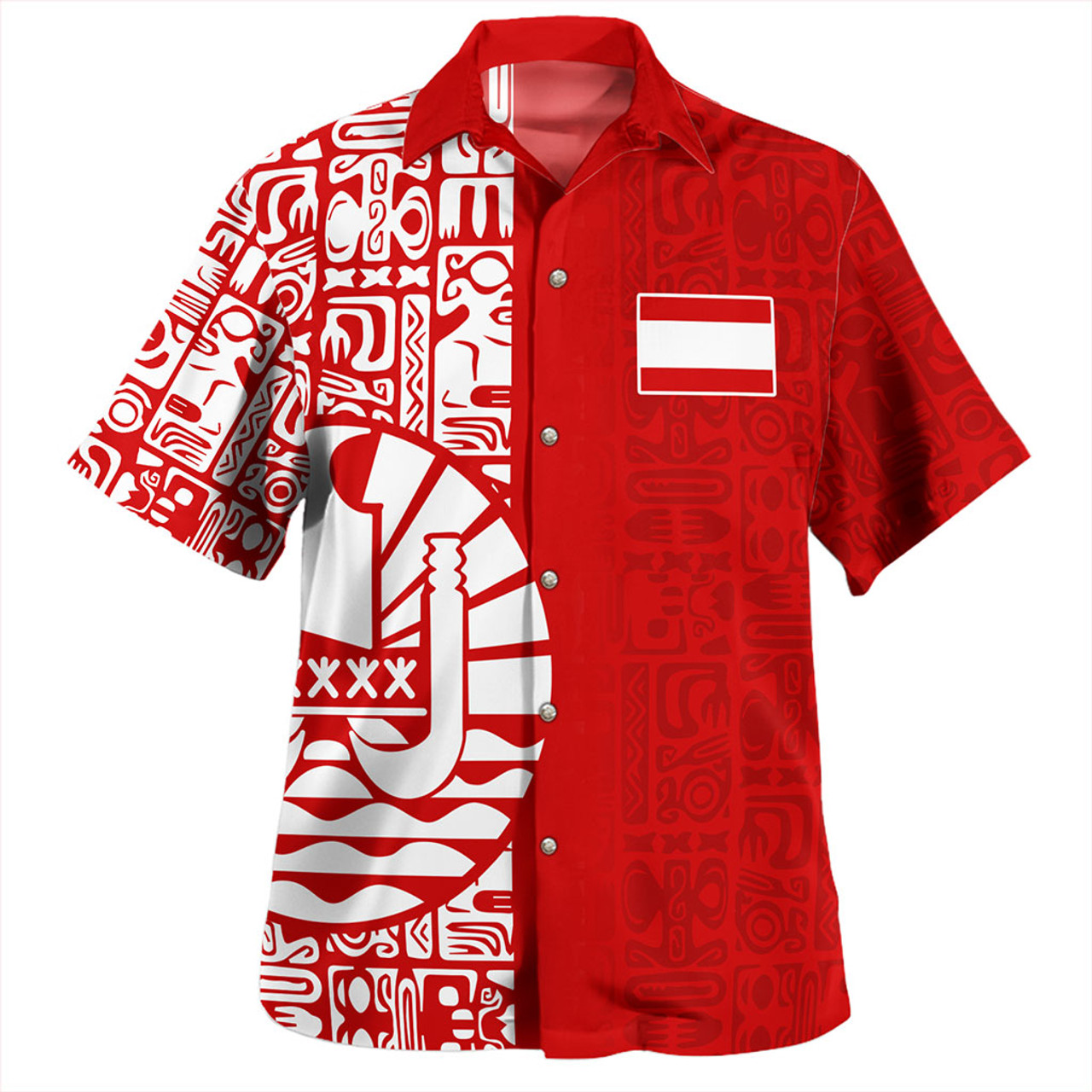 Tahiti Hawaiian Shirt Pattern Tribal