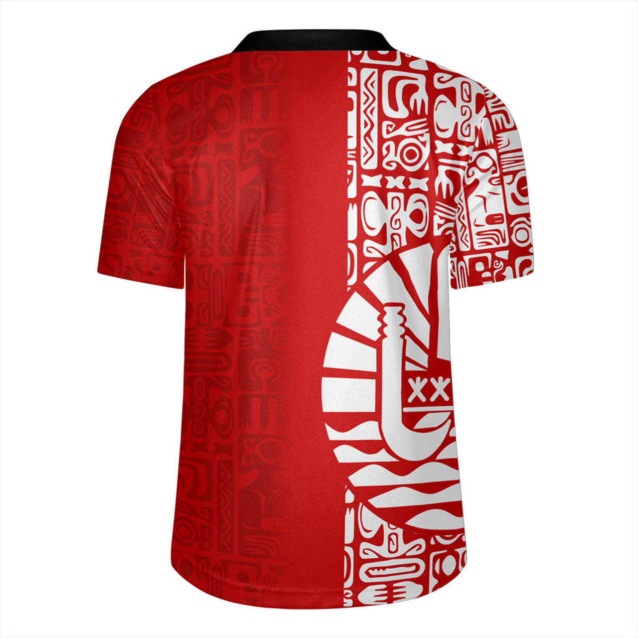 Tahiti Rugby Jersey Pattern Tribal