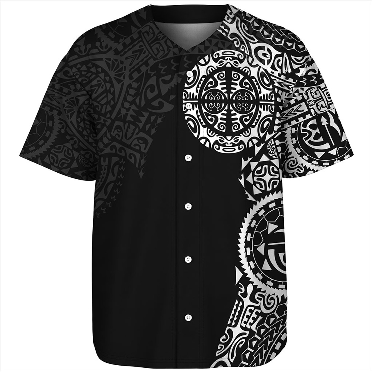 Tahiti Baseball Shirt Tribal Tattoo