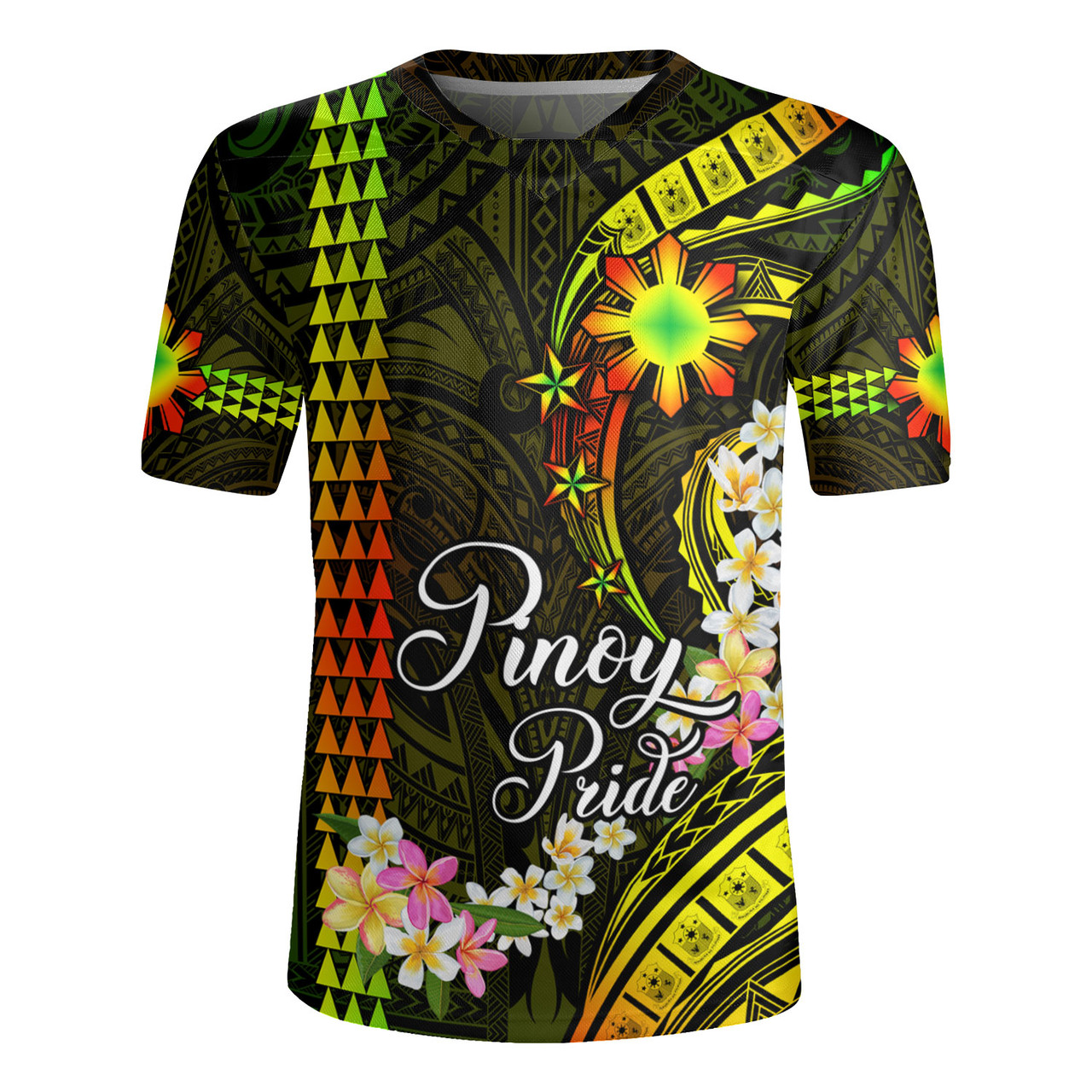 Philippines Filipinos Rugby Jersey Pinoy Pride Tribal Patterns Curve Style