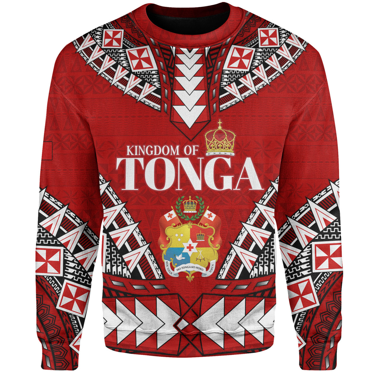 Tonga Sweatshirt Kingdom Of Tonga Tribal Patterns