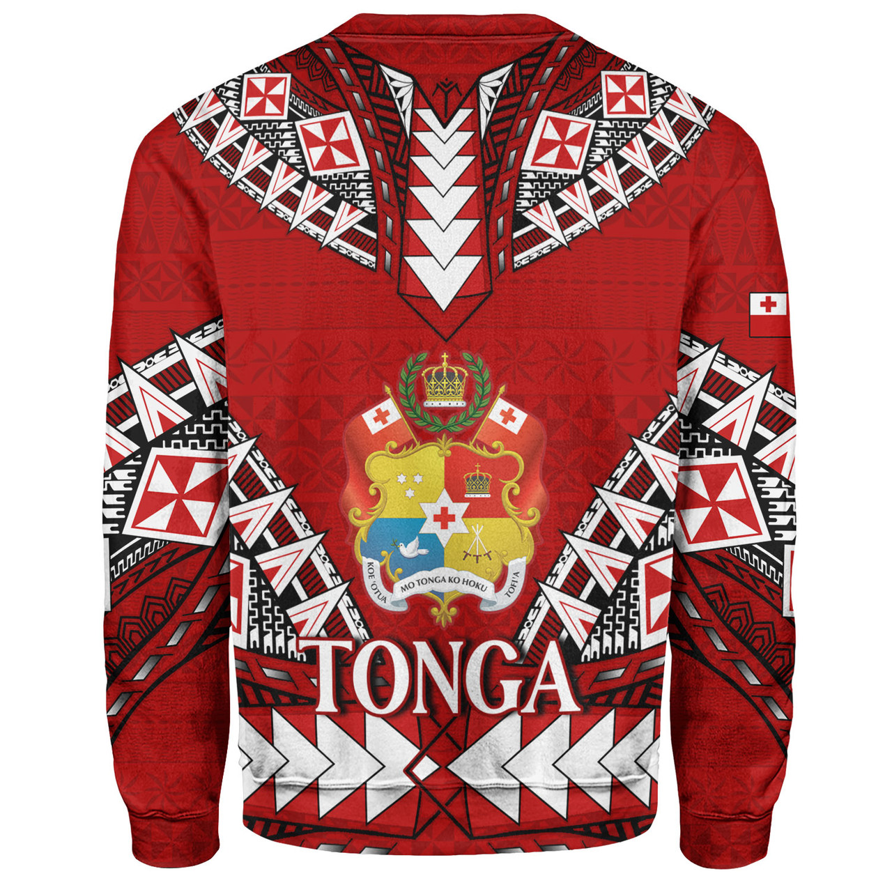 Tonga Sweatshirt Kingdom Of Tonga Tribal Patterns