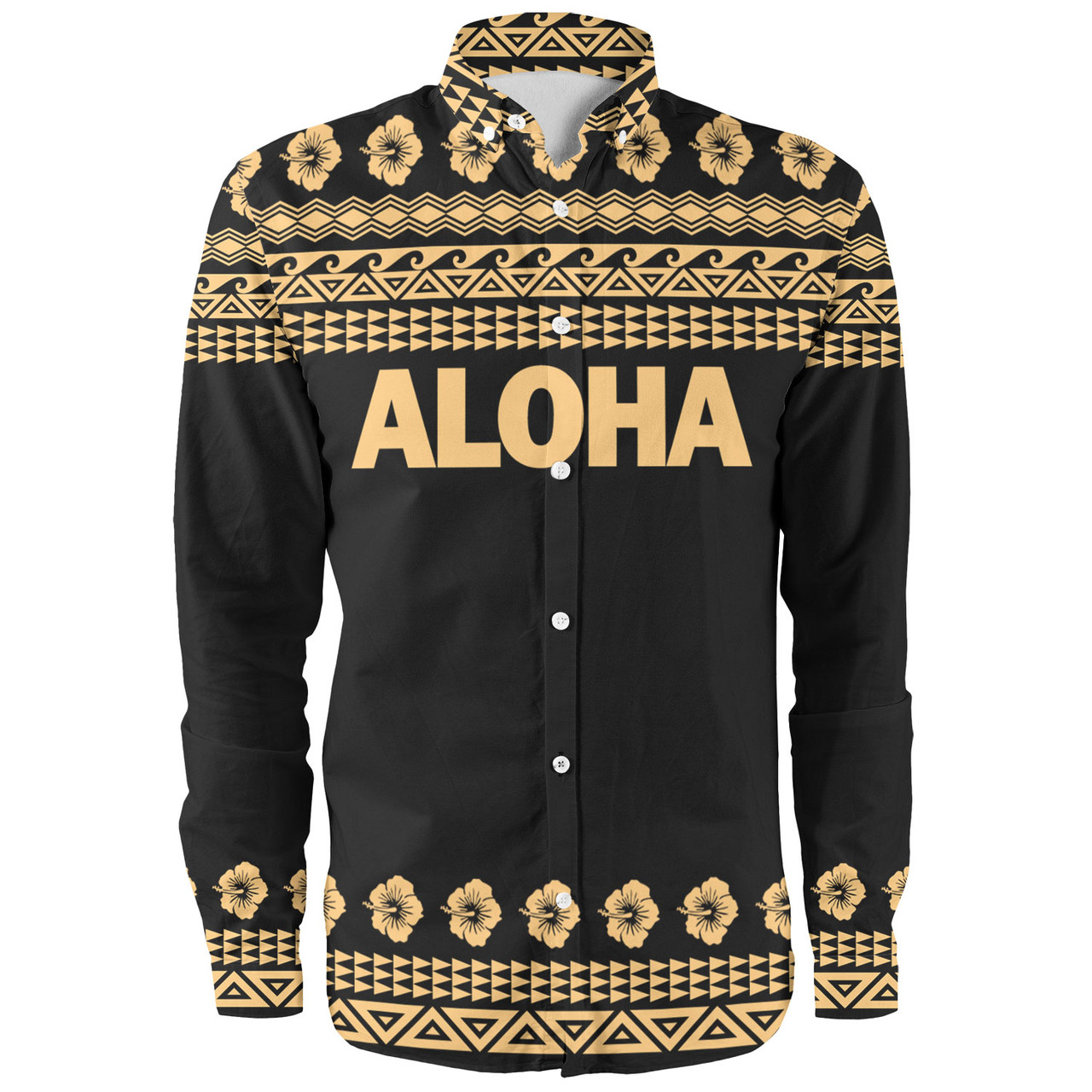 Hawaii Custom Personalised Long Sleeve Shirt Aloha Turtle With Traditional Hawaiian