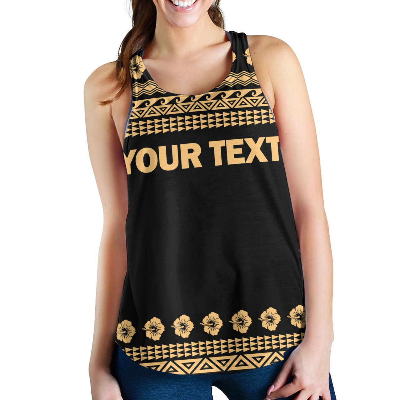 Hawaii Custom Personalised Women Tank Aloha Turtle With Traditional Hawaiian