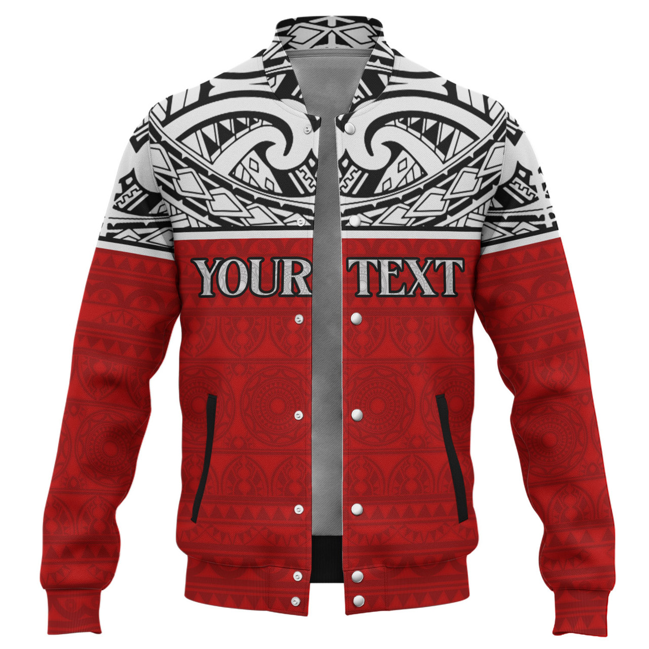 Tahiti Custom Personalised Baseball Jacket Coat Of Arms Polynesia Patterns Style