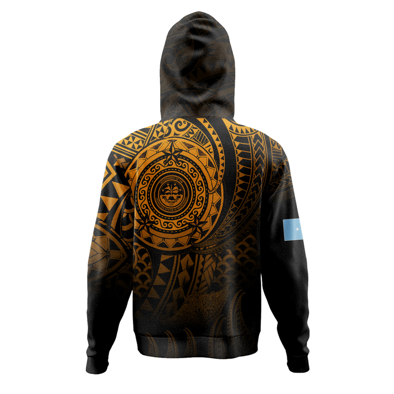 Federated States Of Micronesia Hoodie Pearl Of The Pacific Gold Polynesian Tattau