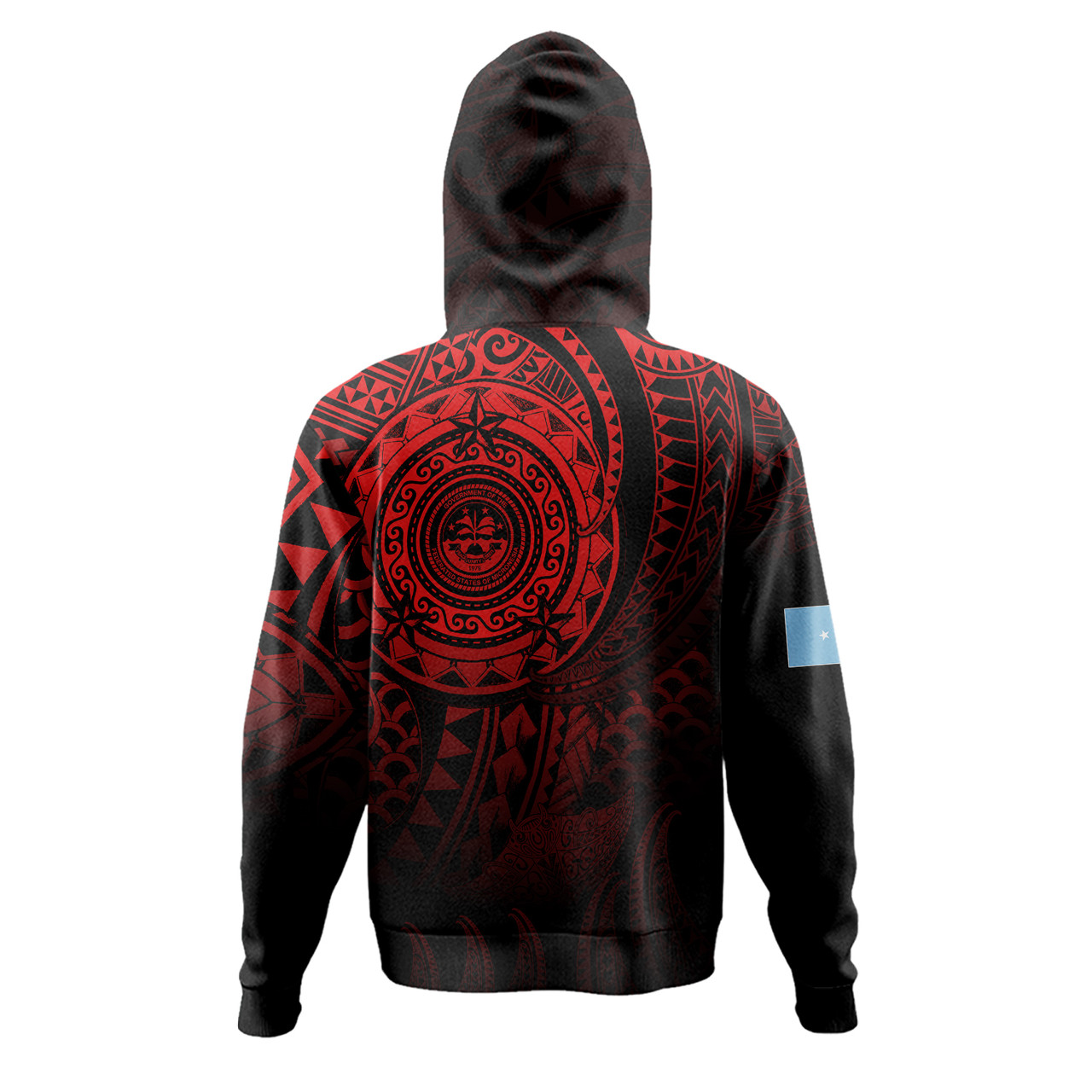 Federated States Of Micronesia Hoodie Pearl Of The Pacific Red Polynesian Tattau