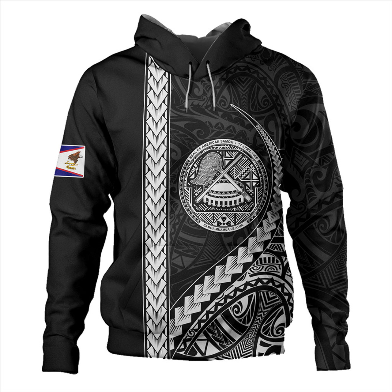 American Samoa Hoodie Samoa Tribal Polynesian Coat Of Arms