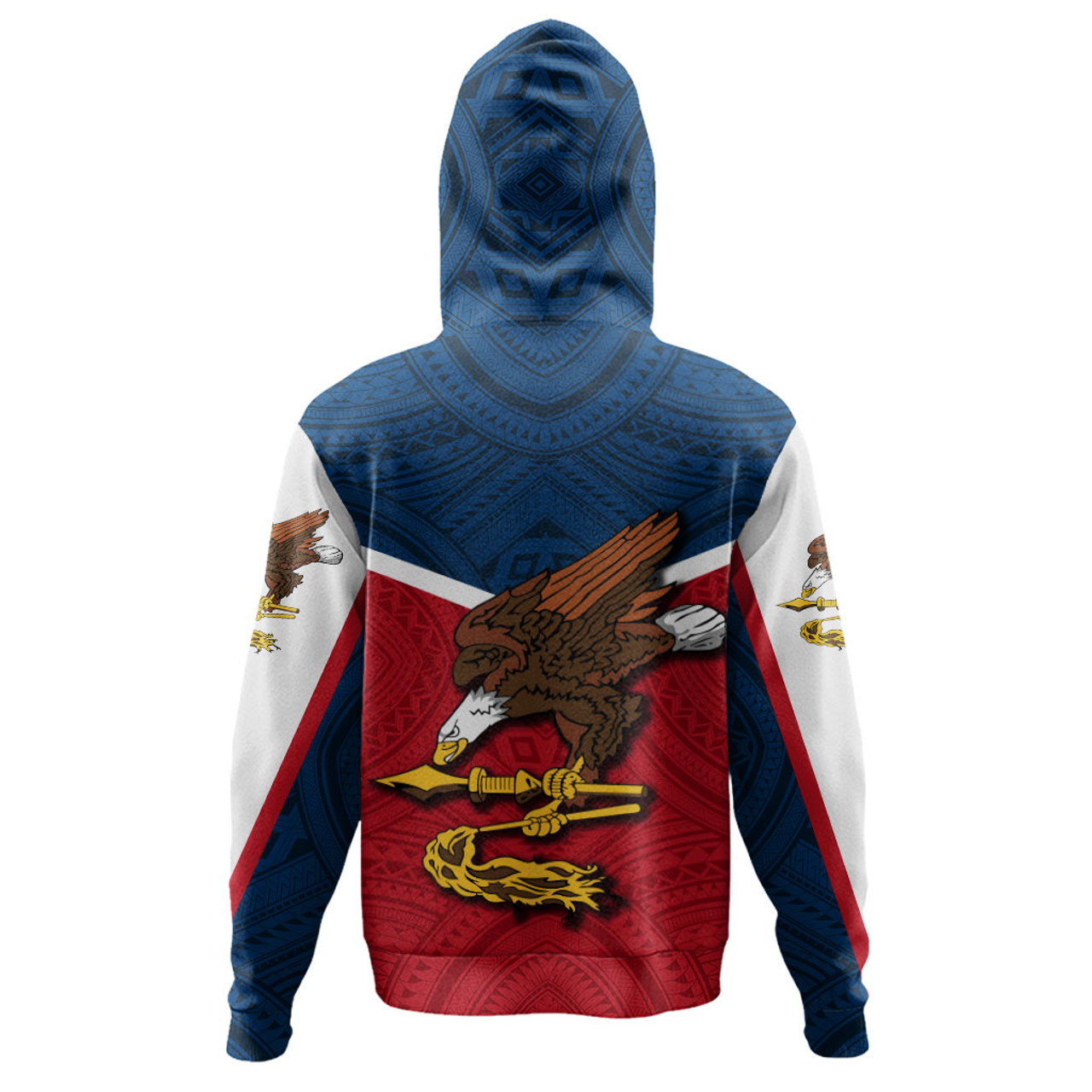 American Samoa Hoodie Samoa Tribal Flag Sport Style